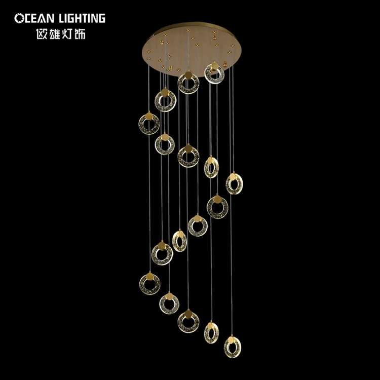 Interior Design Modern Circle Bubble Crysal Lamp LED Pendant Lighting Om8201006-6heads