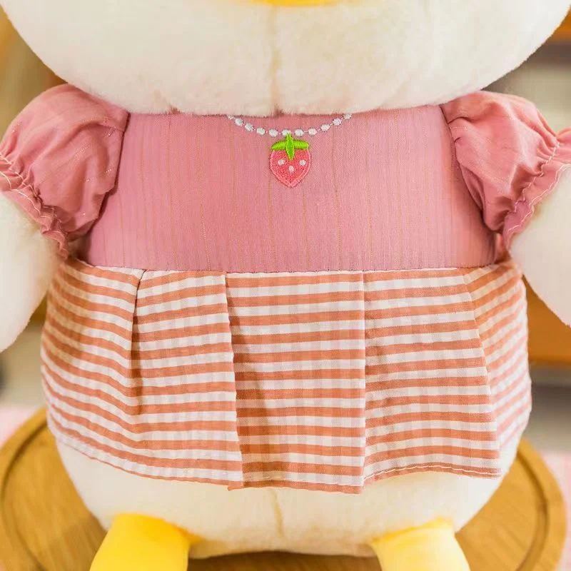 Cartoon Silly Cute Bow Beautiful Duck Plush Toy Doll Girl Sleeping Throw Pillow Doll Puppet