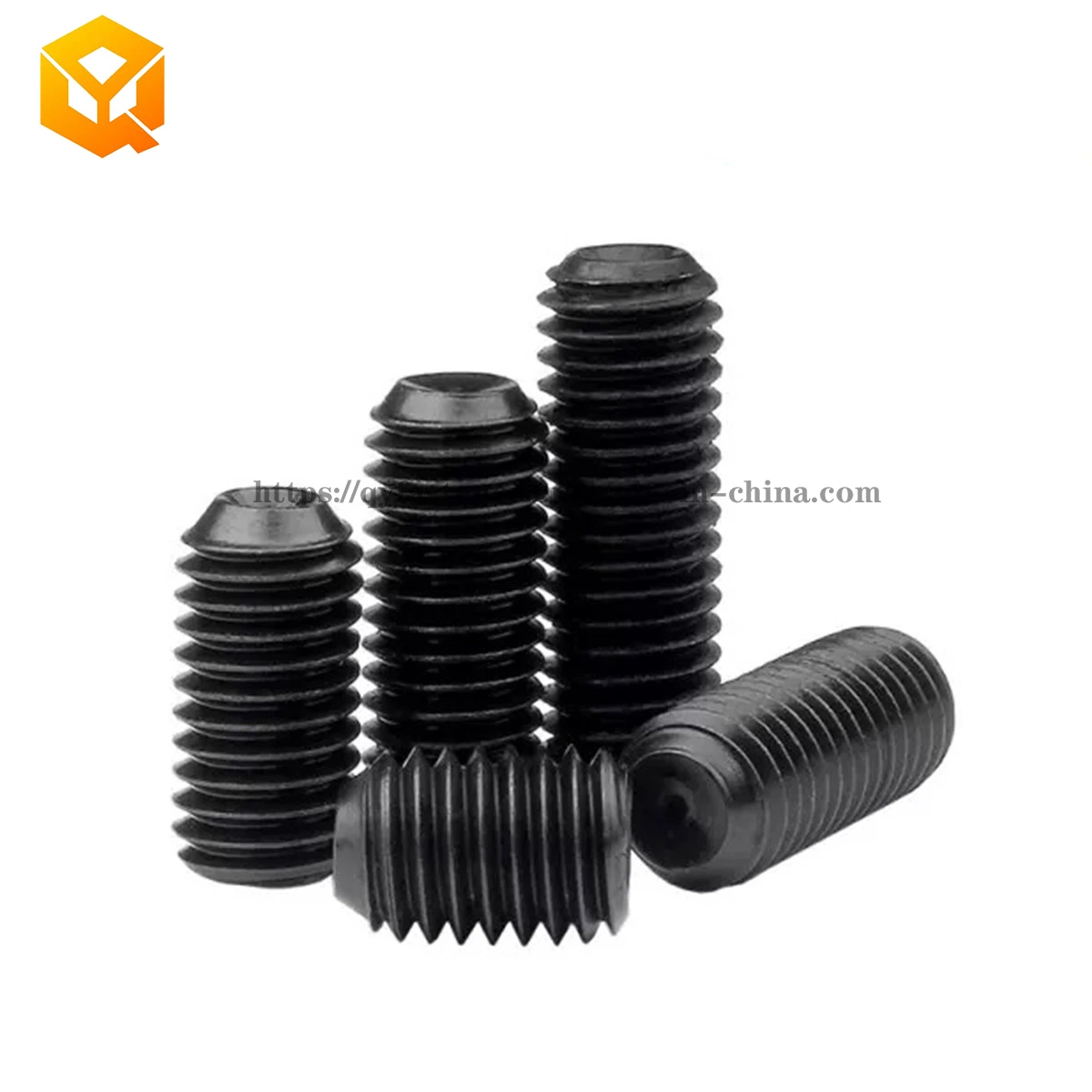 China Wholesale/Supplier Headless Hexagon Allen Screw Flat Point OEM Brass Stainless Steel DIN913 M2 M3 M6 Hex Socket Head Grub Set Screw