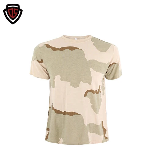 Double Safe Source Factory Ready to Ship Outdoor Tactical Desert Camouflage Military Short Sleeve T-Shirt