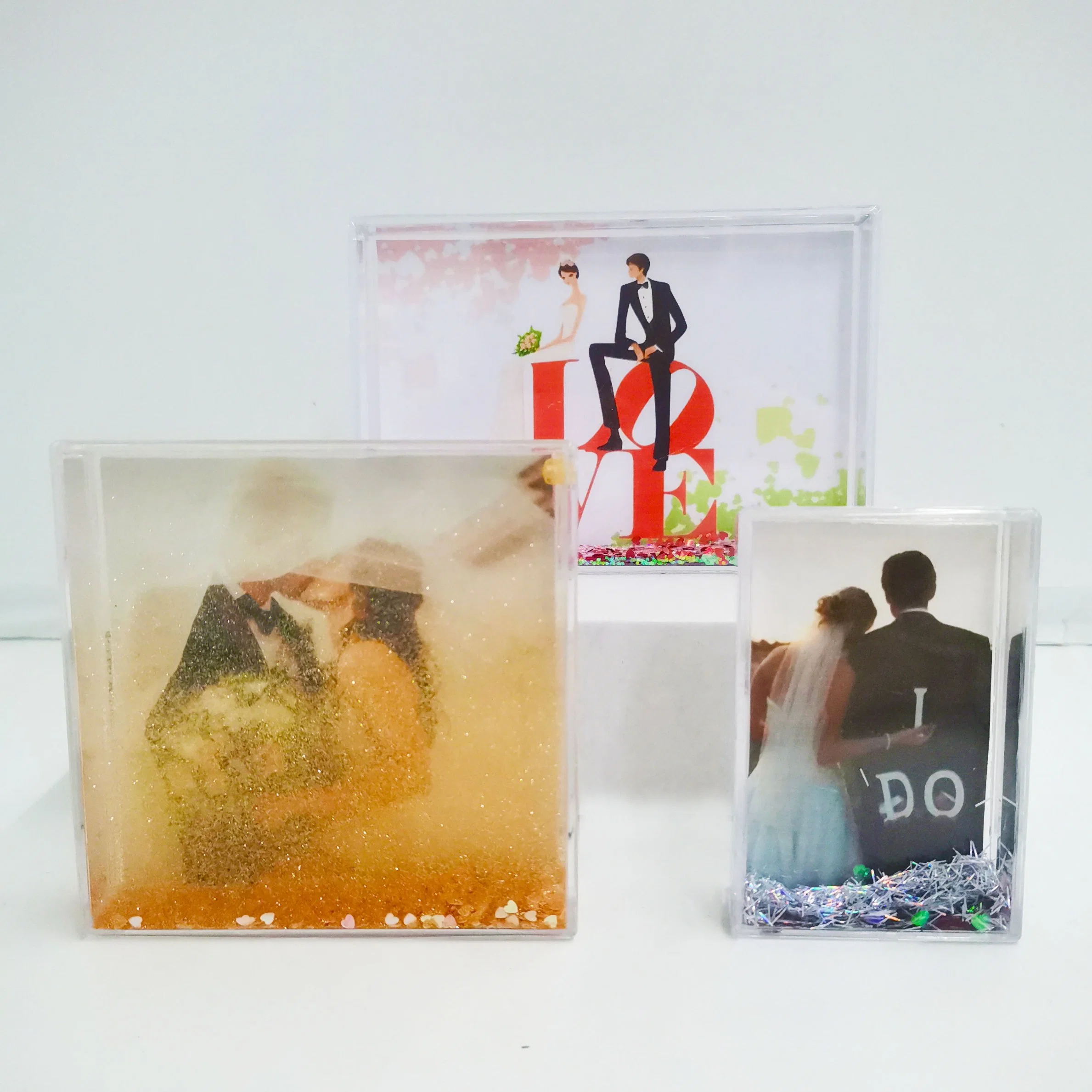 Souvenir Gifts Glitter Shake Picture Photo Frame
