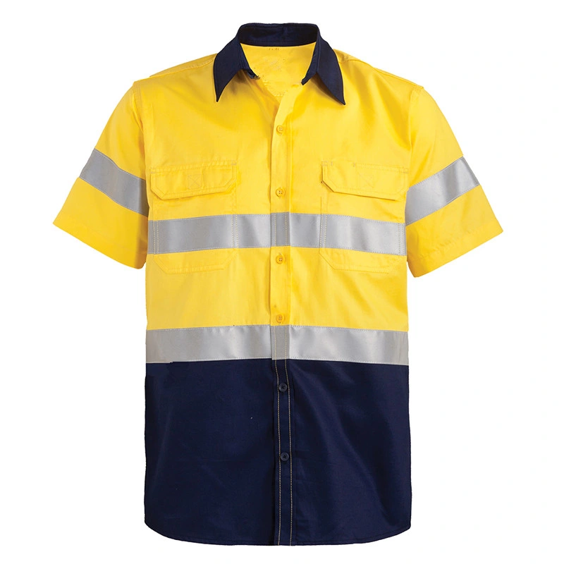 Short Sleeve Work Wear Uniform Safety Reflective Shirt