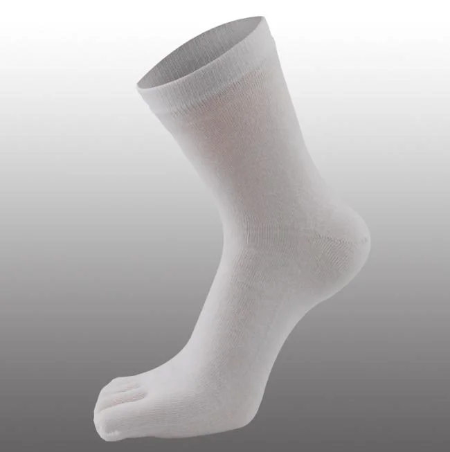 Men Cotton Middle Tube Breathable Split Toe Five Finger Socks