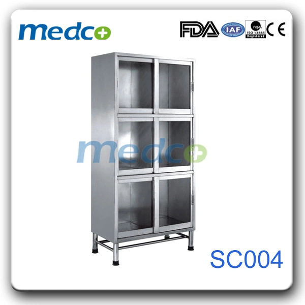 Multifunctional Multilevel Ss Metal Storagecupboard Cabinet for Hospital