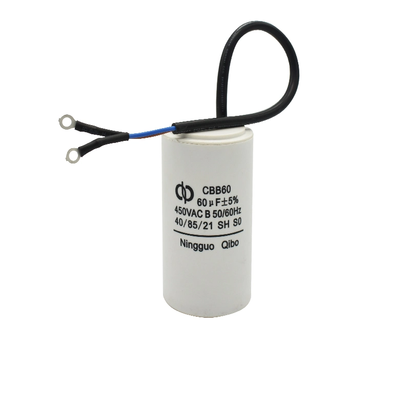 Cbb60 Capacitor 250VAC 50/60Hz 25/70/21 Single Phase Start Capacitor Asynchronous Motor