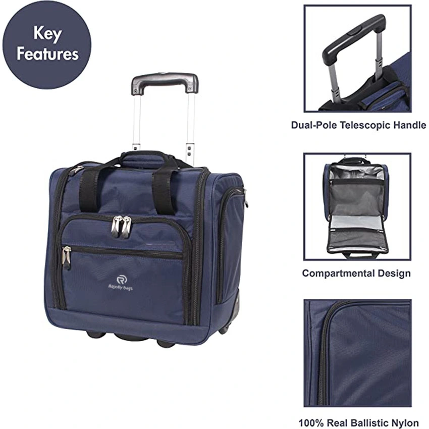 15 Zoll Carry on Koffer mit Spinner Rollen für Reisen, Business Roller Bag