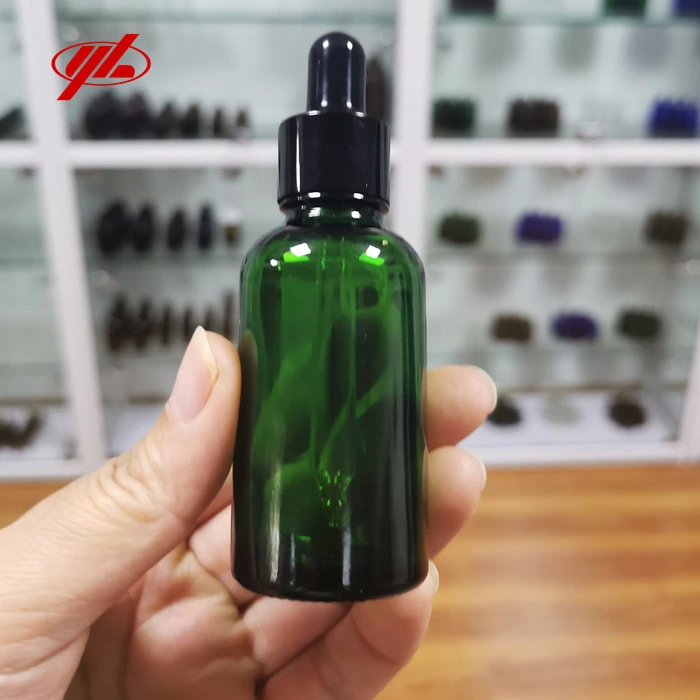 Green Glass Bottle Essential Oil Bottle with Dropper