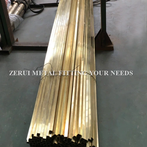 ASTM B135 Standard C27000 Seamless Square Brass Tube for Decorative