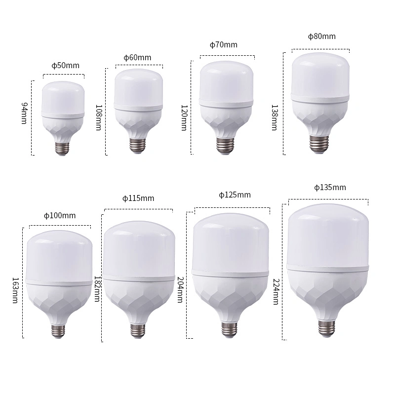 10W 20W 30W 40W 2022 novo estilo 85 - 265V tipo T. Peças da lâmpada LED peças da lâmpada LED