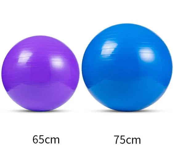 Популярные красочные Yoga Ball Фитнес оптом тренировки PVC 65 см. Шар йоги с пилатесами 75 см.