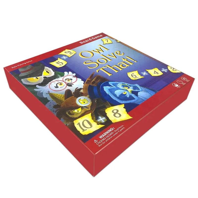 Diseño personalizado Juegos de mesa niños adultos jugando Juego de cartas plegable Juego de cartón para viajes familiares