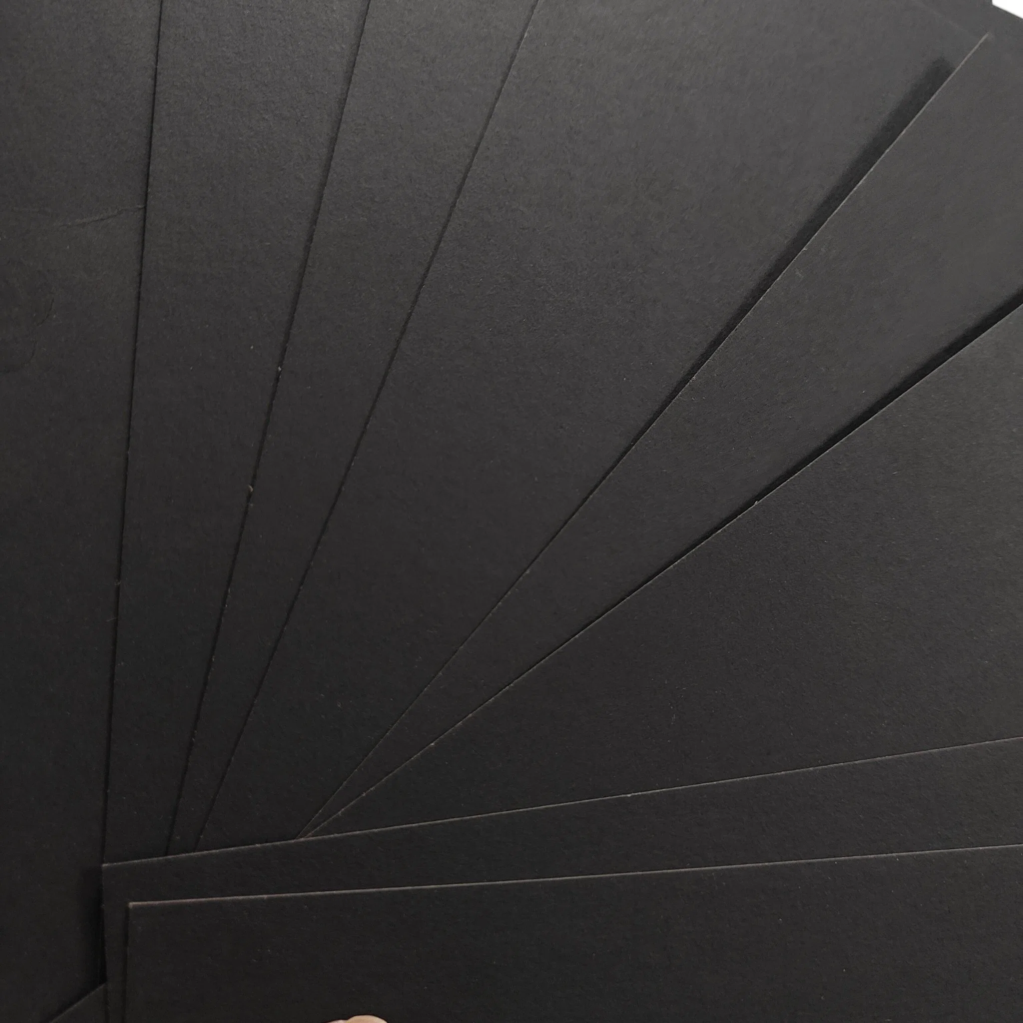 Special Size Coated Black Card Paper 150g 180g 250g Black Cardboard Paper