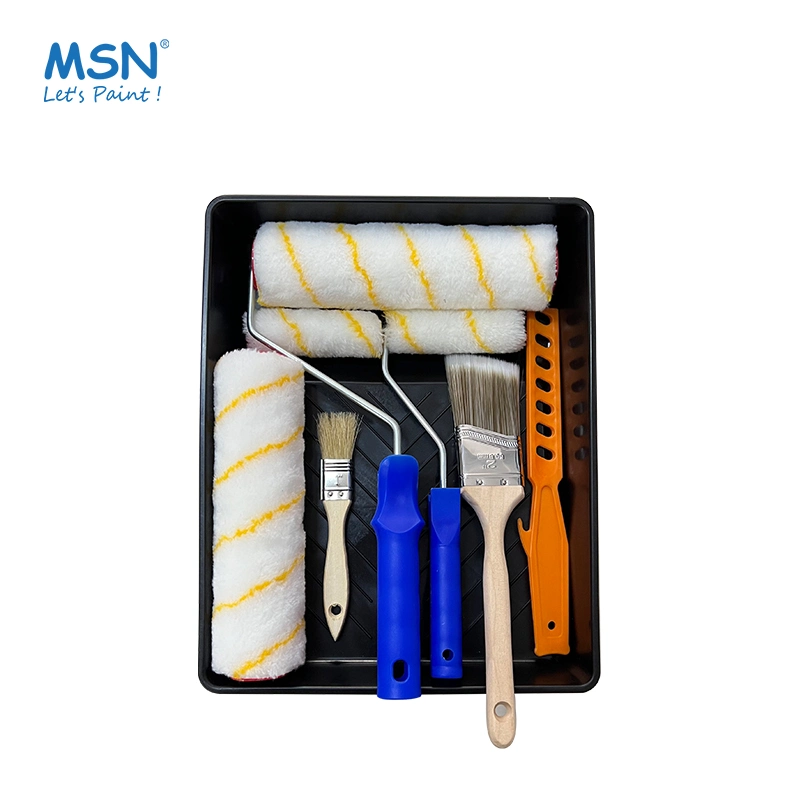 MSN Paint Tray Mixing Stick Angel Flat Paint Brush Roller Cover