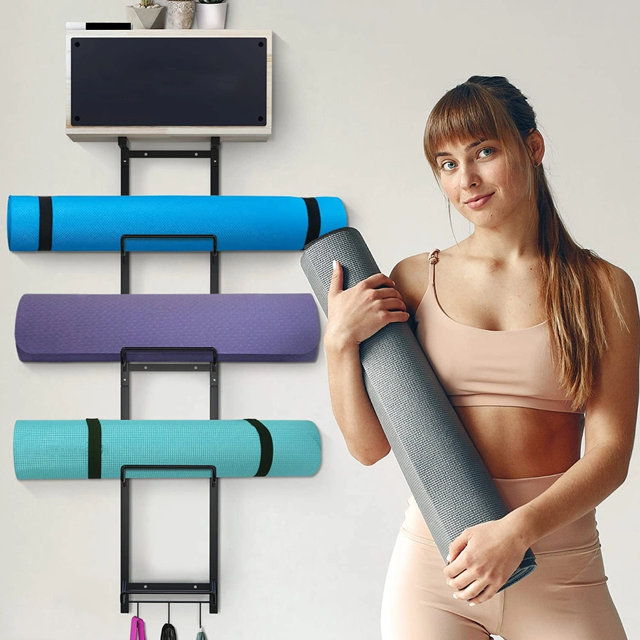 Jh-Mech Einstellbare Löschbare Kreidetafel Metall Yoga Mat Halter Stahl