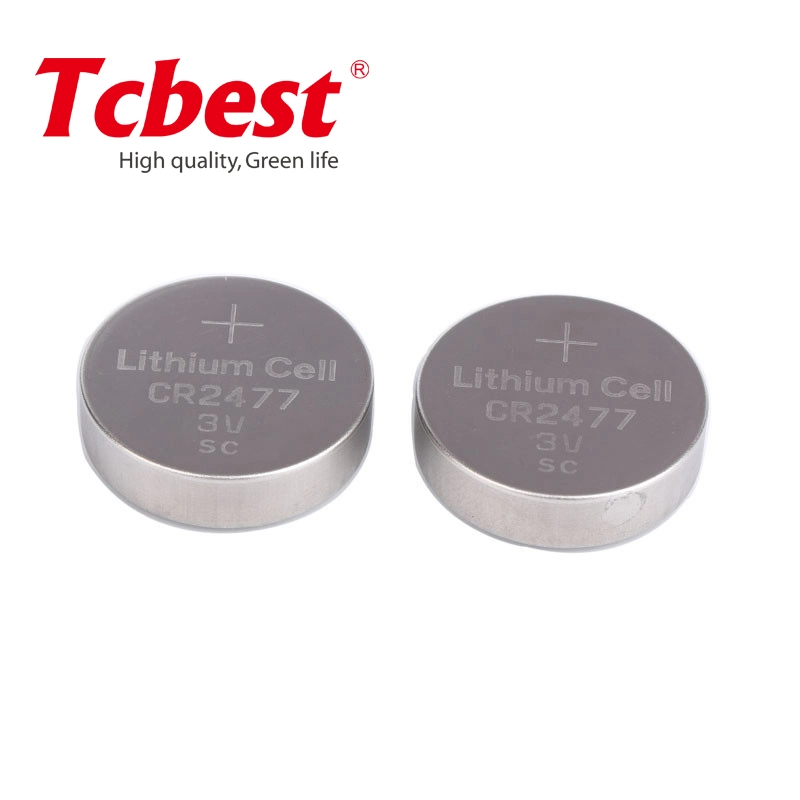 High Capacity Hot Sales 3V 900mAh 1000mAh Lithium Battery Cr2477 Coin Cell Button Battery for Watch/Lightings Cr2025 Cr2032