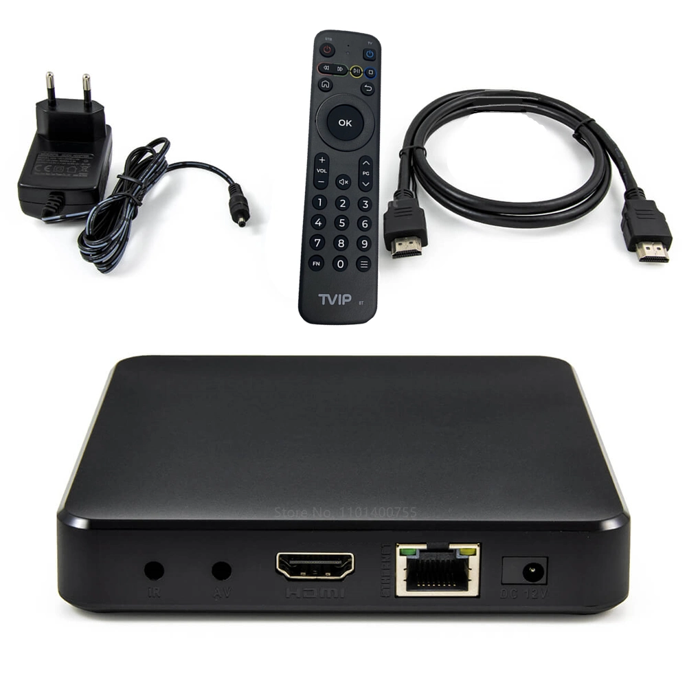 Buenas Noticias Soporte Envío desde almacén Alemán Tvip705 2022 Nuevo IPTV Suscripción Tvip705 Android 11 Caja de TV memoria RAM 1GB Sintonizador Flash 8GB