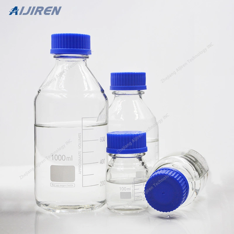 Graduated 100ml Media Storage Reagent Glass Bottle Gl45 Blue Screw Cap Manufacture