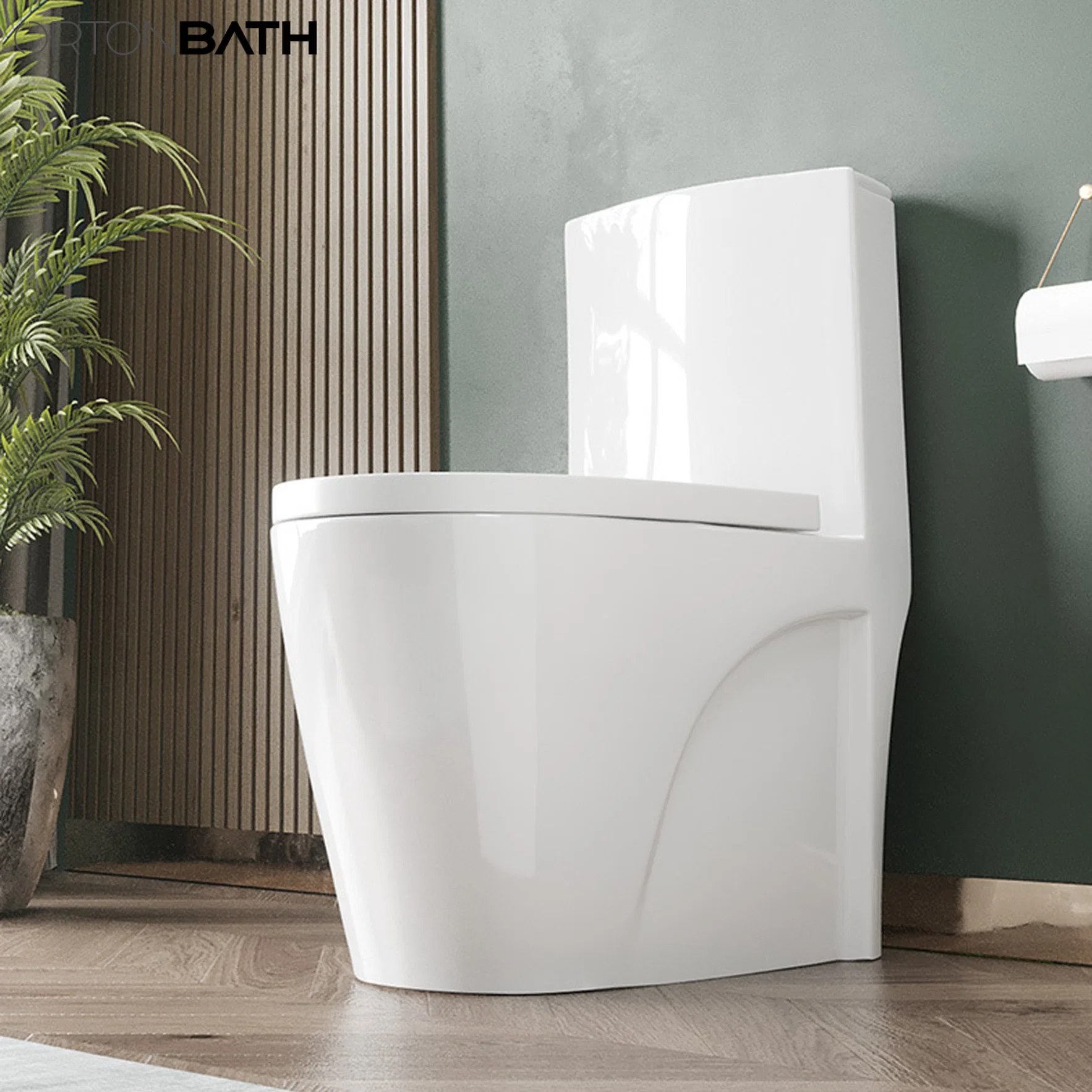 Ortonbath American Modern Hohe Standards Wc Günstige Sanitärkeramik WC-Kompost siphonic S-Trap ein Stück Toilette mit Toilette Schüssel Zubehör Für Sitzbedeckungen