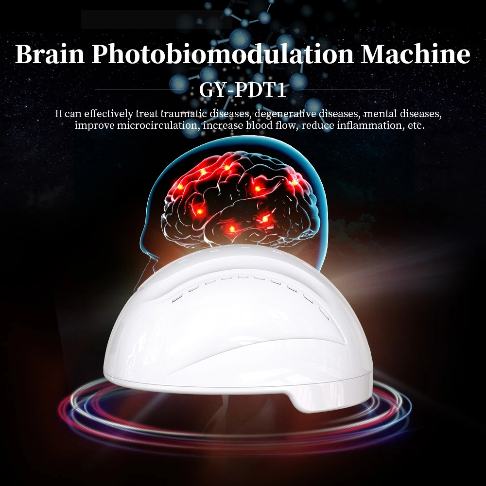 Parkinson Alzheimer alivio del dolor Luz pulsada 40Hz LED Luz roja Casco de terapia