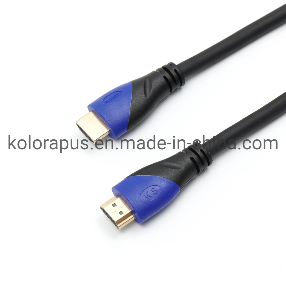 High Definition 1080P 2K 4K Gold The Black PVC Cable 15m