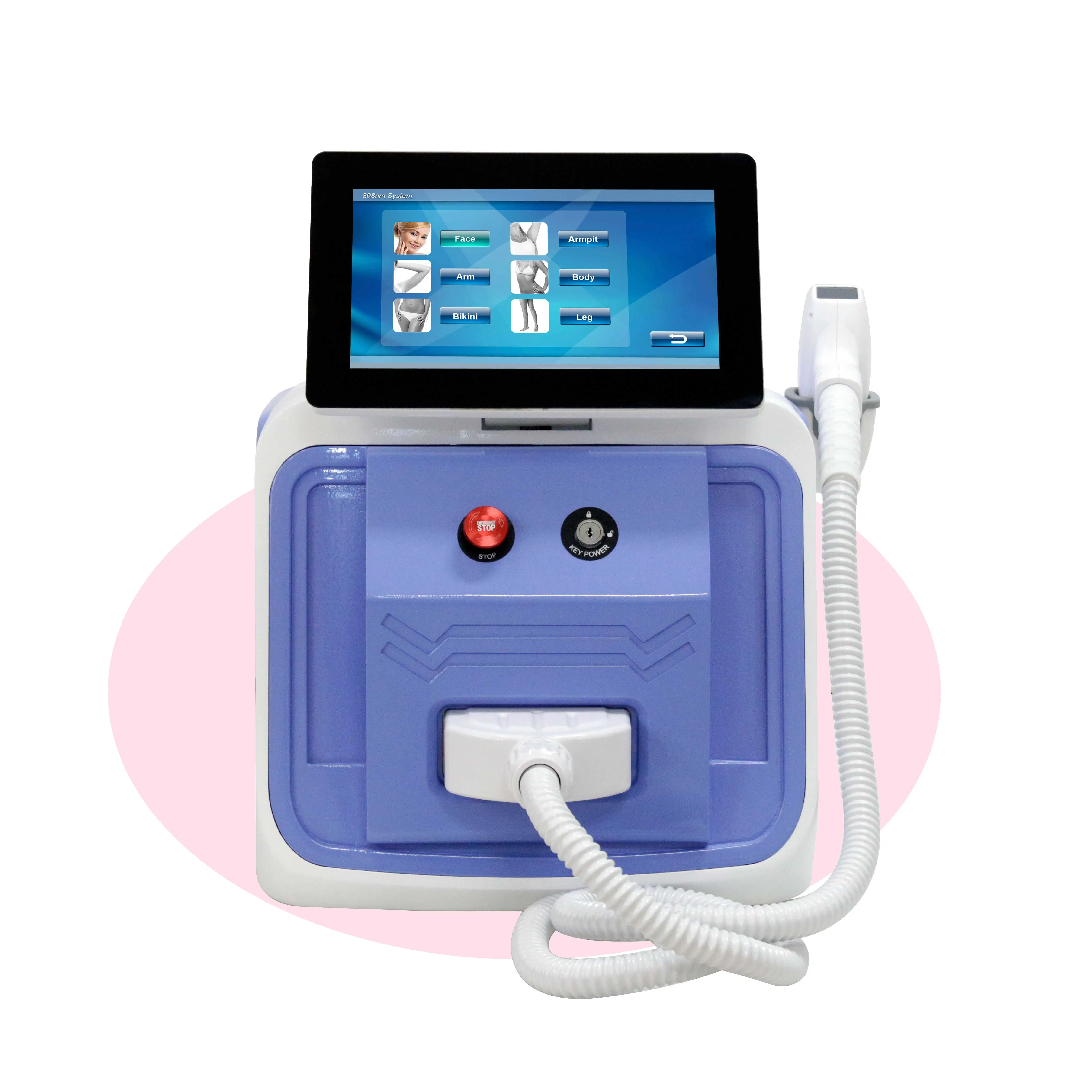 Portable 1200W 755nm 808nm 1064nm Diode Laser 808nm Diode Laser Permanent Hair Removal Machine