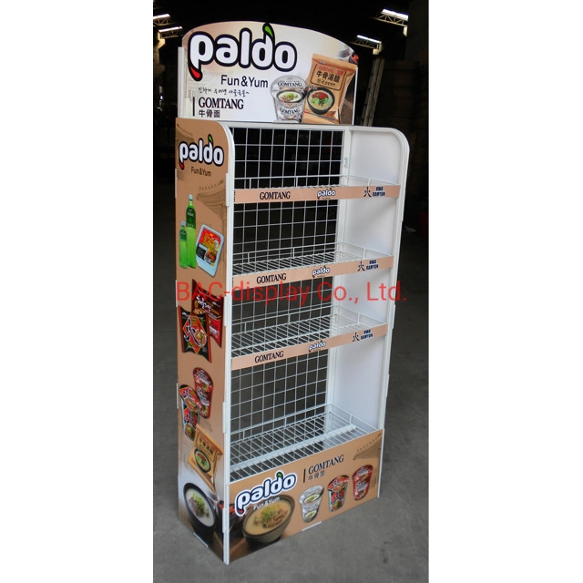 Supermarket Metal Wire Display Stand/Snacks Display Racks/Potato Chip Display Shelf