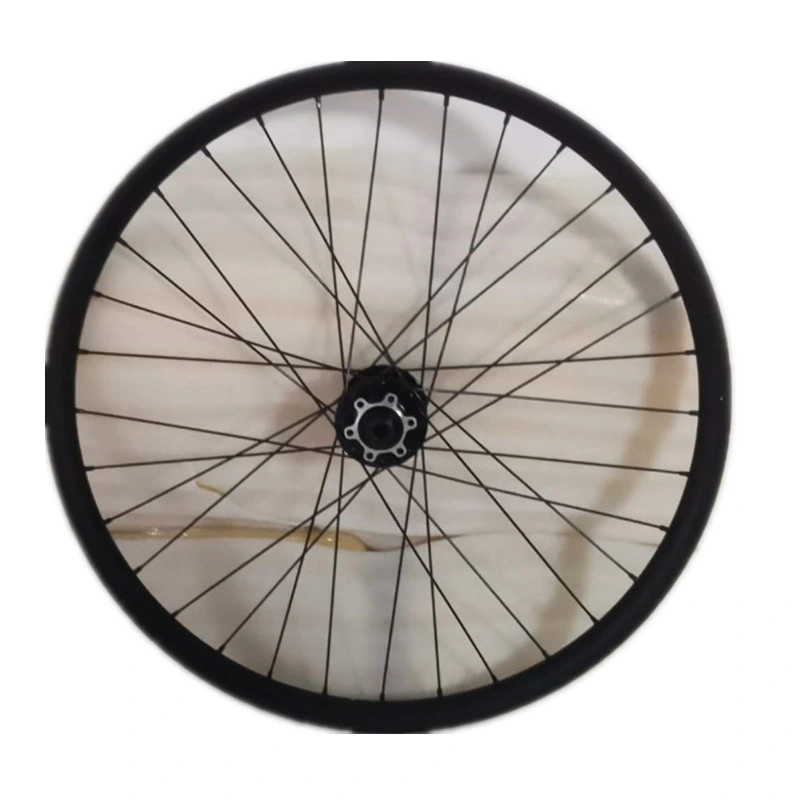 Conjunto de rodas de travão de disco sem câmara de 24", suspensão de montanha de rodas de eixo simples Rodas de bicicleta