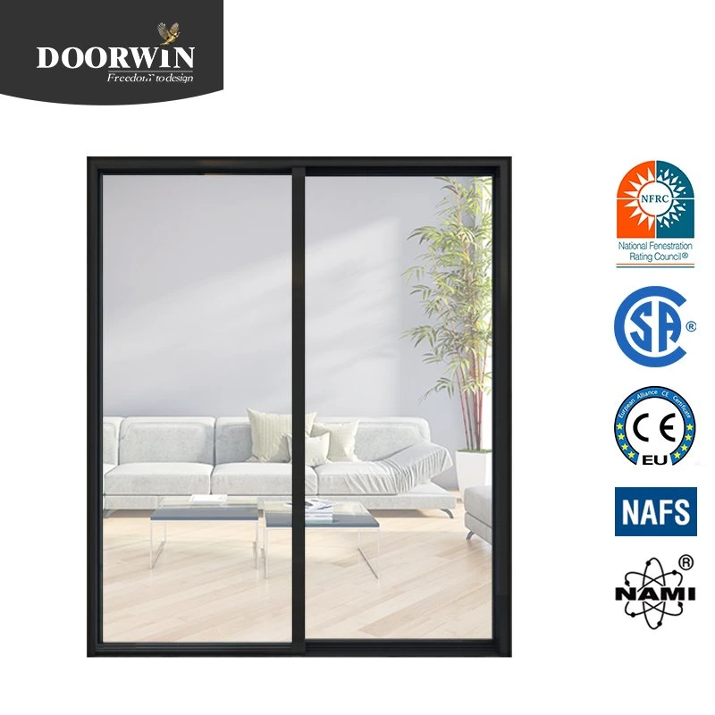 Villas, High-Class Building 45 Dw-Wood Aluminum Balcony Doors Narrow Sliding Door