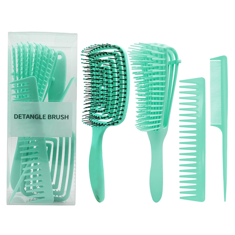 Private Logo ABS Plastic Brush Easy to Use for Men Women Hair Self Cleaning Natural Hair Brushes