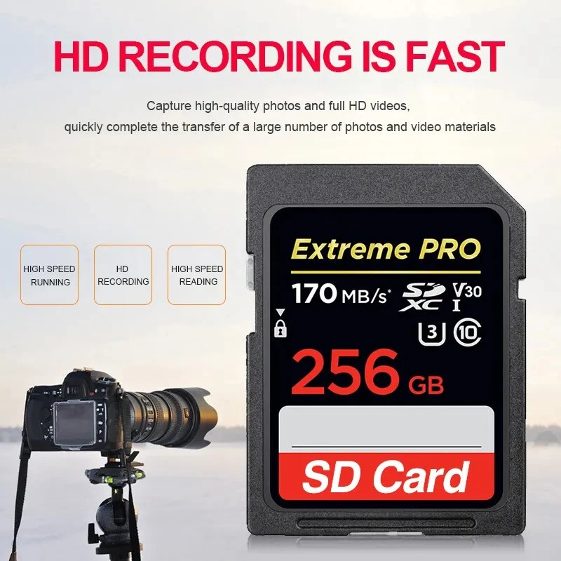 Wholesale/Suppliers Hot Sales Cheapest Factory Price Camera 4GB 8GB16GB 32GB 64GB 128GB 256GB SD Card Memory Cards for Camera