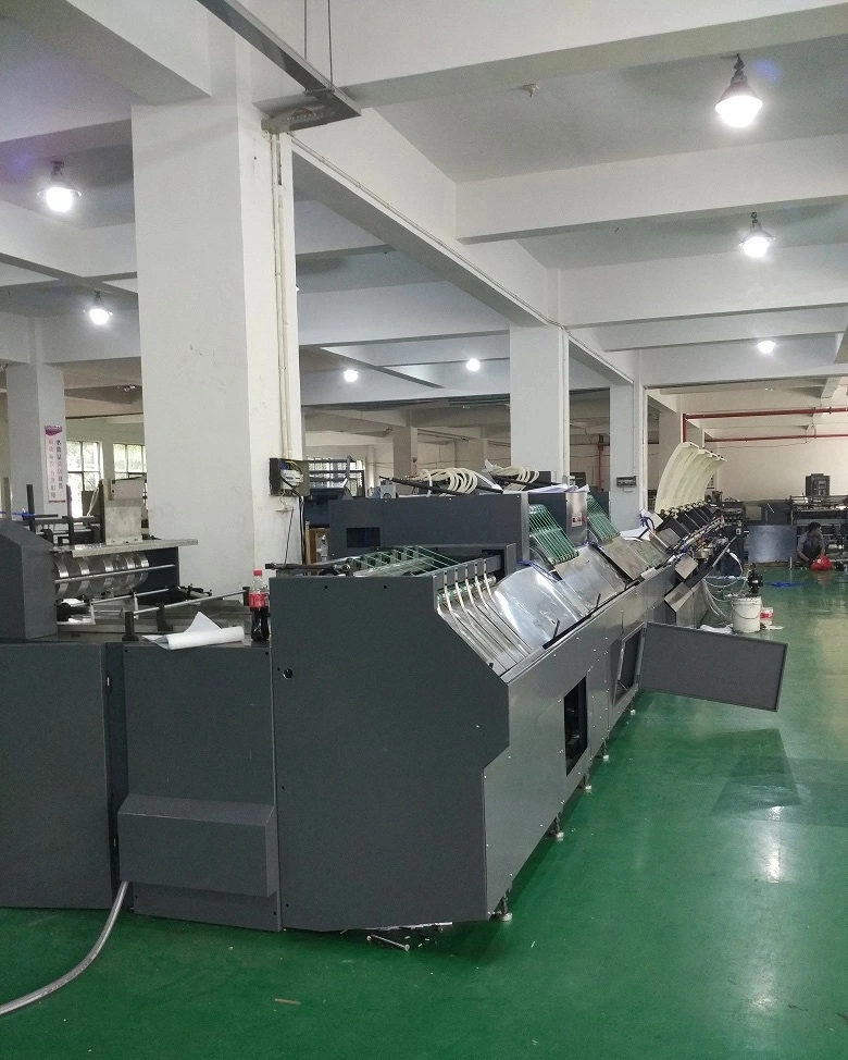 High quality/High cost performance  Reel Paper High Speed Flexo Printing Wireless Cold Glue Back Wrapping Binding Notebook Making Machine for Sale