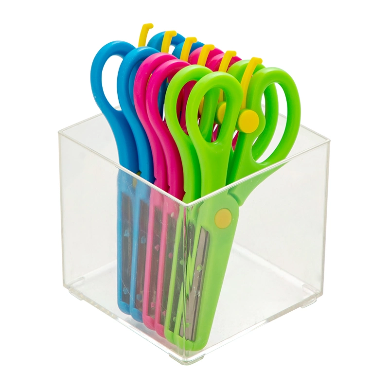 Plastic Box Tools Organizer Scissors Container Office Accessories Desktop Organizer