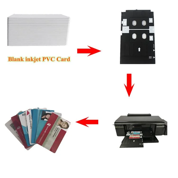 Plastic Inkjet PVC ID Card Tray R290 T50 P50 L800