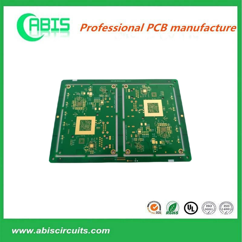 8 LED de alta densidad de PCB de la capa de placa de circuito impreso rígida, HDI PCB PCB RF