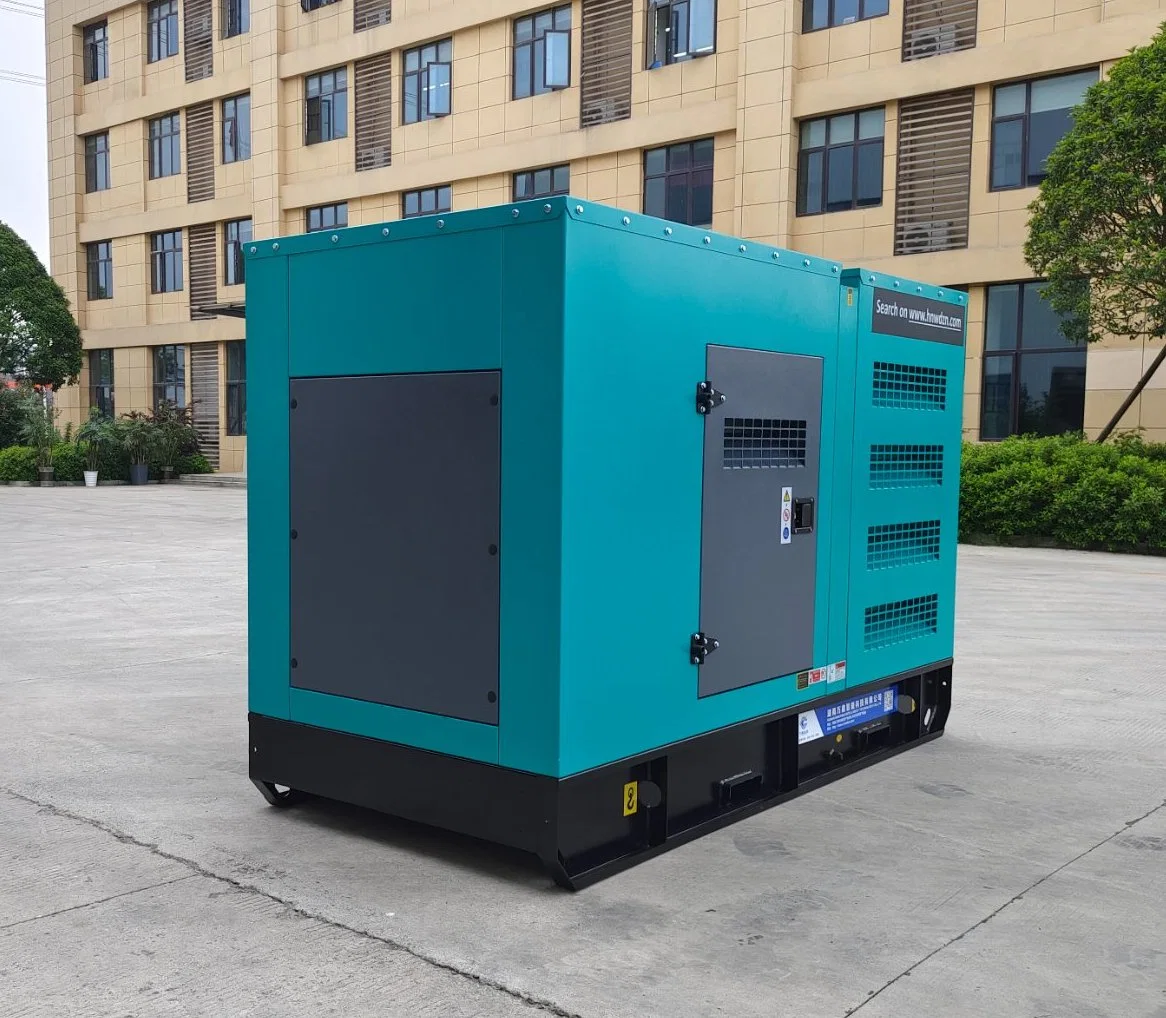 Générateur d'électricité Cummins Volvo Weichai insonorisé de 80 kW 100 kVA avec groupe électrogène diesel silencieux et capot.