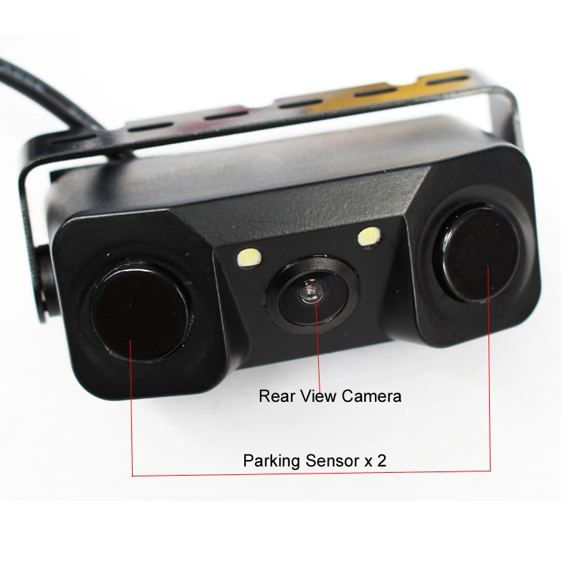 3in1 Car Reverse Backup Camera with Parking Sensor+4.3" LCD Monitor