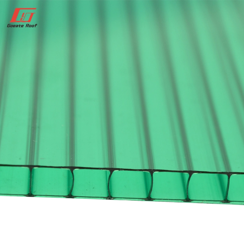 Green House Polycarbonate Roofing Material Types PC Hollow Multiwall Polycarbonate Sheet