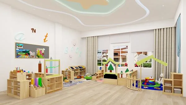 Wholesale/Supplier Original Factory Children Kindergarten Kids Cabinet Furniture,Baby Wood Furniture, Preschool Tables and Chairs,School Student Classroom Cabinet Furniture