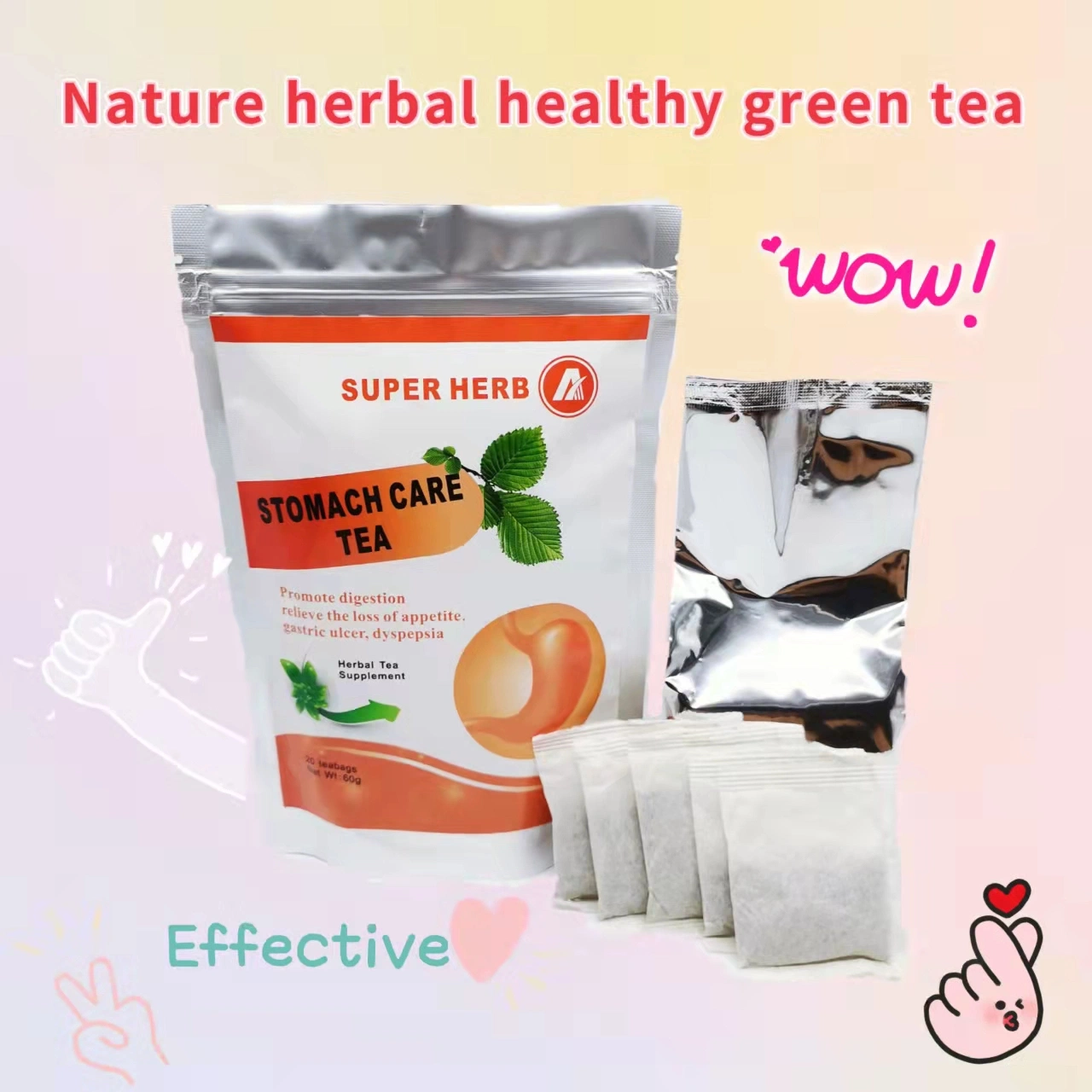 Herbal Health Stomach Care Tea Relieve Pain Protecting Stomach