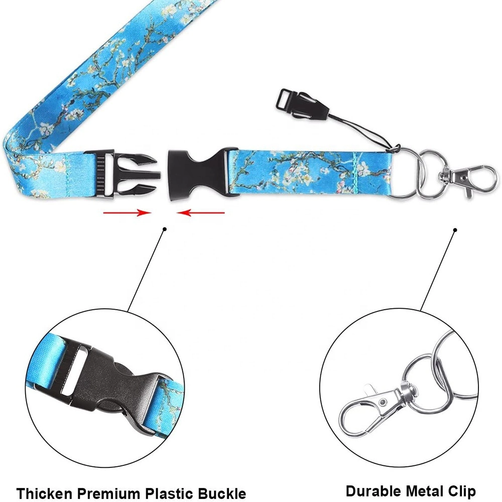 Wholesale/Supplier OEM Blank Sublimation Polyester Nylon Plain Cheap Personalized Custom Logo Printed Lanyard