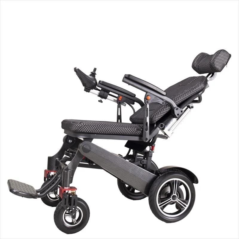 Magnesium Alloy Carbon Fiber Surface Treatment Lightweight Electric Wheelchair High-End Wheelchair