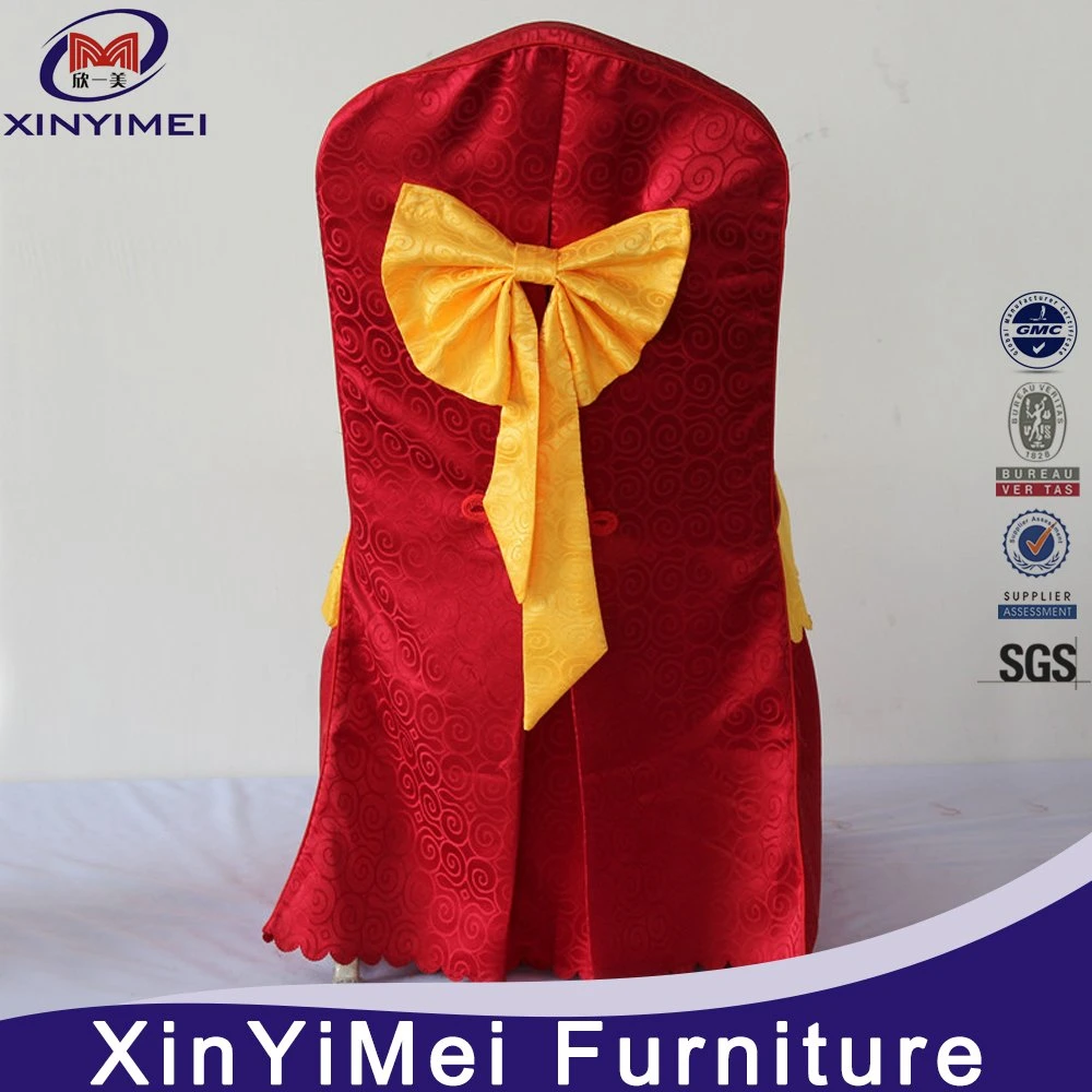 Cheap Durable Banquet Hotel Reception Chair Covers and Table Cloth for Sale (XYM-297)