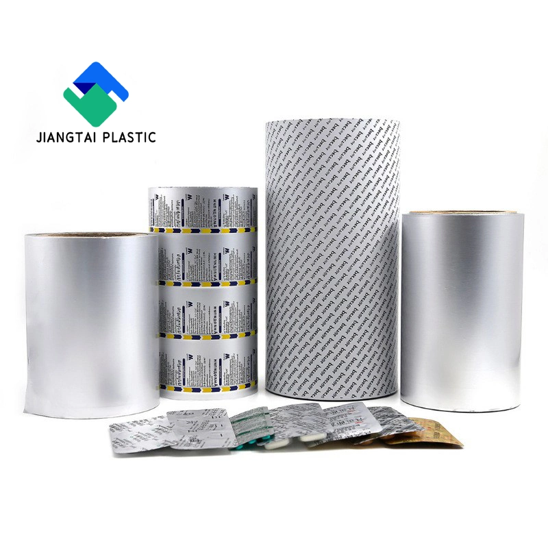 Jiangtai Factory Price Coated Aluminum Material Big Printing Ptp Aluminum Foil Jumbo Roll