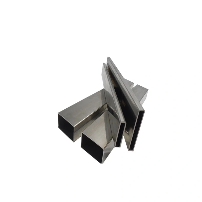 201 202 304 Hairline Bright Finish Best Price Stock Stainless Steel Square and Rectangular Pipe