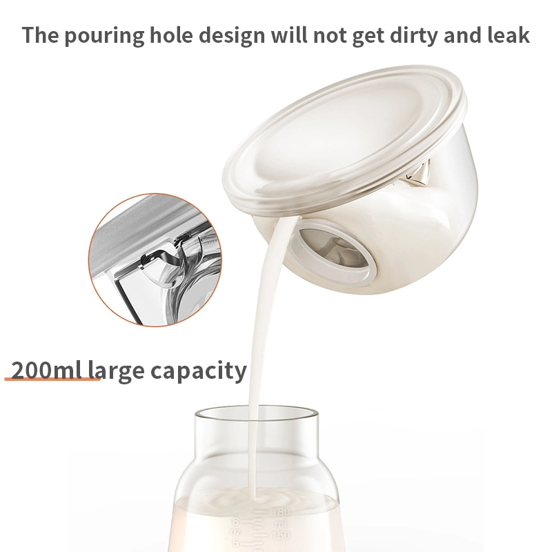 Nouveau design collecteur de lait agrandissement PP portable mains libres électrique Tire-lait