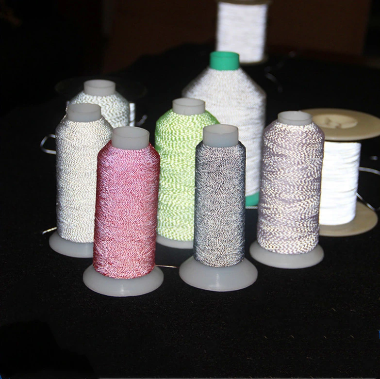 Glow in The Dark High Silver Double-Sided Retro Reflective Thread/Yarn Knitting Yarn