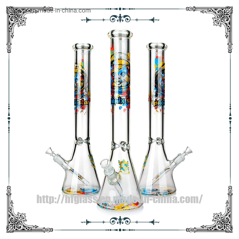 Phoenix Star Hookah Shisha 18 Inches Big Size Space Cat Decals Thickness Glass Smoking Glass Water Pipe Wholesale