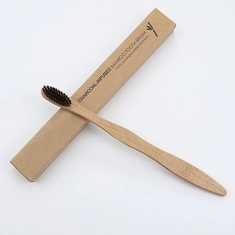 100% Eco-Friendly Natural Organic Soft Nylon Bamboo Toothbrush