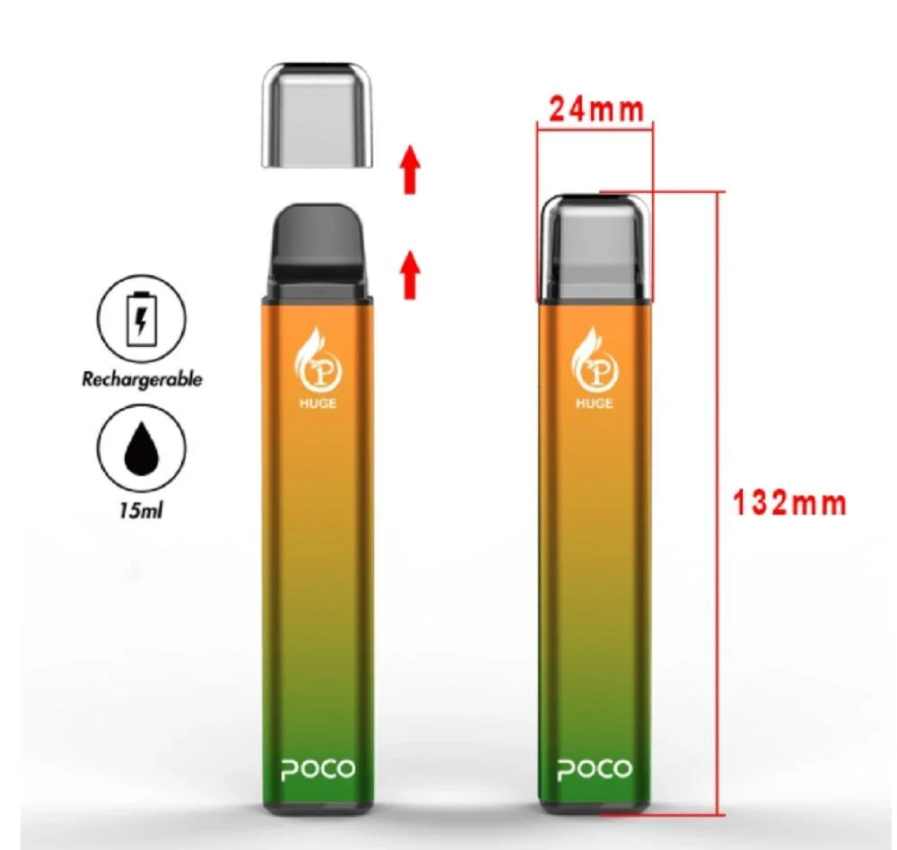 Original Poco Huge 5000 Puffs Pen Style vape 15ml Rechargeable Disposable/Chargeable Vape