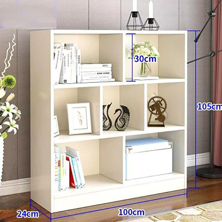 Home Simple Design Wooden Storage Shelves School Library Book Shelf Wood Furniture Daycare Children Storage Shelves MDF Kids Bookcase Bookshelf